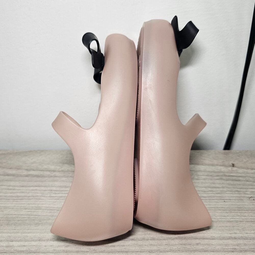 Mini Melissa Ultragirl Jason Wu Mary Jane Flats Black Pink USA 10 Girls Bow - Picture 7 of 10